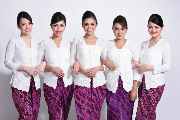 group of women in white dress